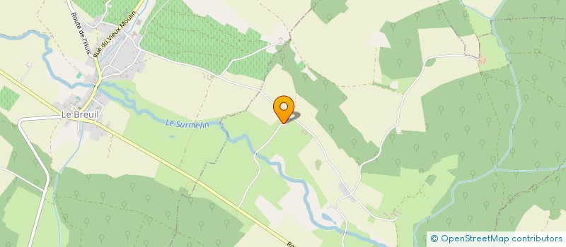 localisation de l'entreprise MONSIEUR CAMILLE UZANNE  LA VILLE-SOUS-ORBAIS