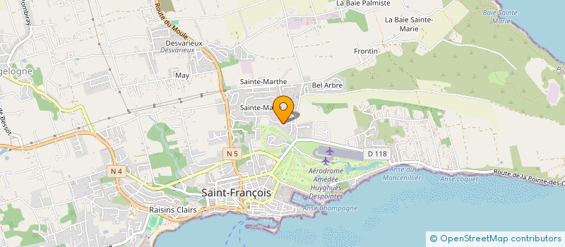 localisation de l'entreprise MONSIEUR CAMILLE VIRASSAMY  SAINT-FRANCOIS