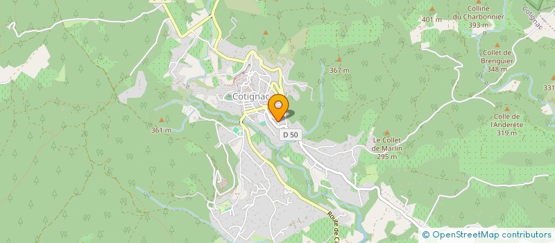 localisation de l'entreprise MONSIEUR CAMILLE VULLIOD  COTIGNAC