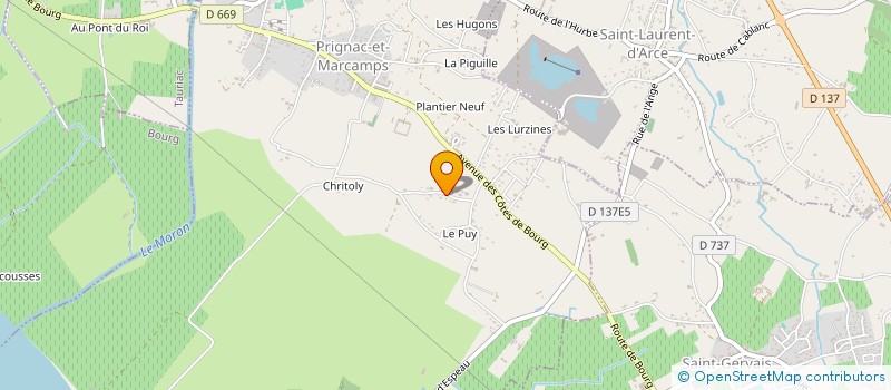 localisation de l'entreprise MONSIEUR CAMILO DE ALMEIDA CAETANO  PRIGNAC-ET-MARCAMPS