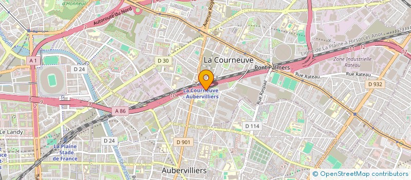 localisation de l'entreprise MONSIEUR CAMY LAGUERRE à LA COURNEUVE