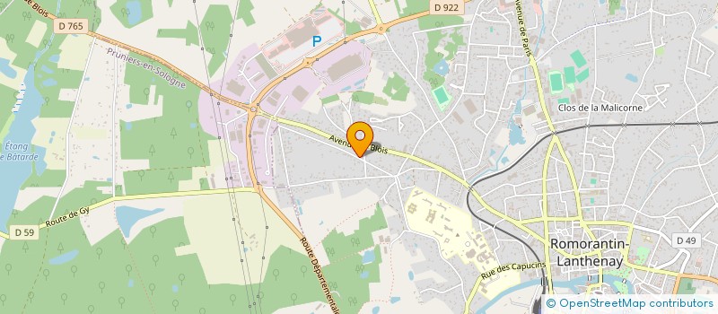 localisation de l'entreprise MONSIEUR CAN BOLATOGLU  ROMORANTIN-LANTHENAY