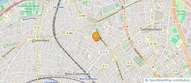 localisation de l'entreprise MONSIEUR CANTAVE SINCYR à BOIS-COLOMBES
