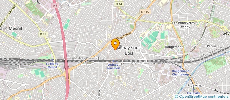 localisation de l'entreprise MONSIEUR CAPERAN CLAUDE à AULNAY SOUS BOIS