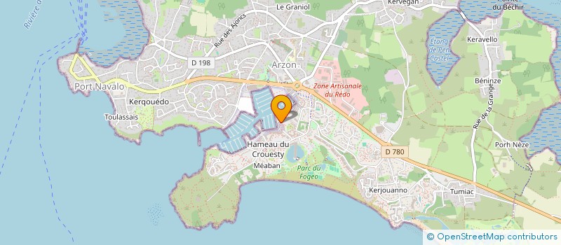 localisation de l'entreprise MONSIEUR CARL BOURDAIS  ARZON