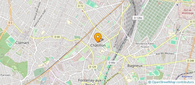 localisation de l'entreprise MONSIEUR CARL BOURDIN  CHATILLON