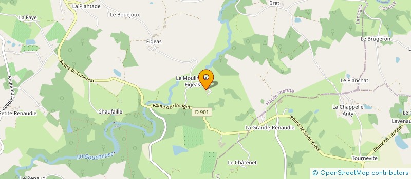 localisation de l'entreprise MONSIEUR CARL BRYAR à COUSSAC-BONNEVAL