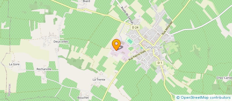 localisation de l'entreprise MONSIEUR CARL CHOLLET à JUILLAC-LE-COQ
