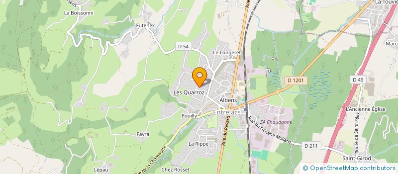 localisation de l'entreprise MONSIEUR CARL CROISAT  ENTRELACS