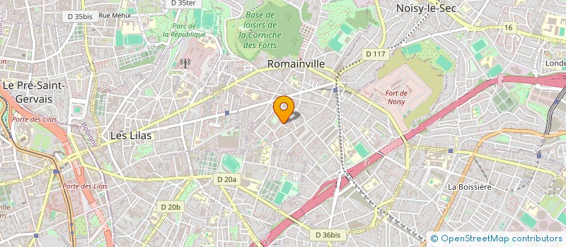 localisation de l'entreprise MONSIEUR CARL GAUTHIER  ROMAINVILLE