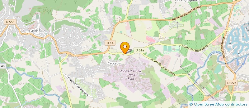 localisation de l'entreprise MONSIEUR CARL-GEOFREI REY à GRIMAUD