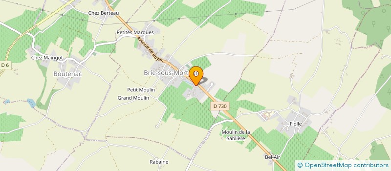 localisation de l'entreprise MONSIEUR CARL GIRERD  BRIE-SOUS-MORTAGNE