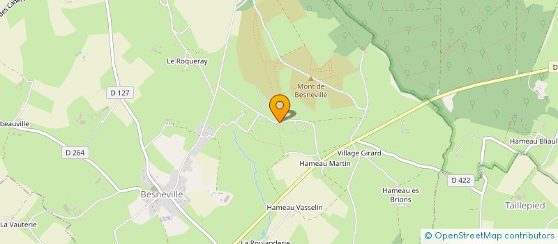 localisation de l'entreprise MONSIEUR CARL HOUELLEBECQ  BESNEVILLE