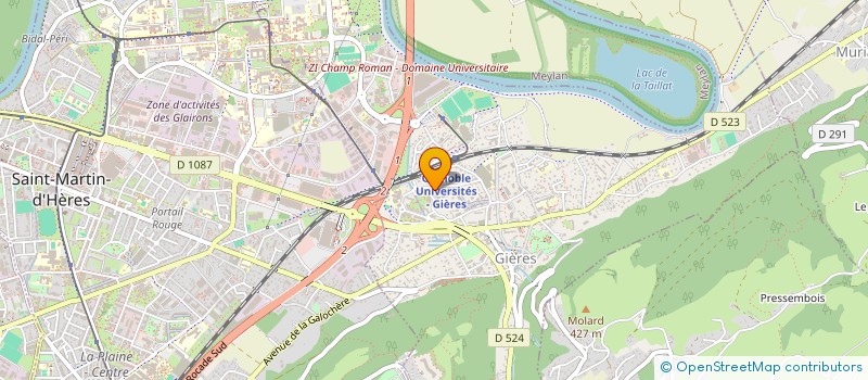 localisation de l'entreprise MONSIEUR CARL LIGONNET  GIERES