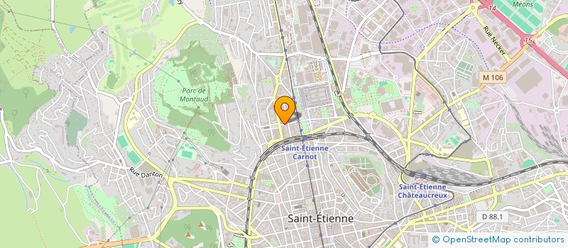 localisation de l'entreprise MONSIEUR CARL LUKINDA  SAINT-ETIENNE