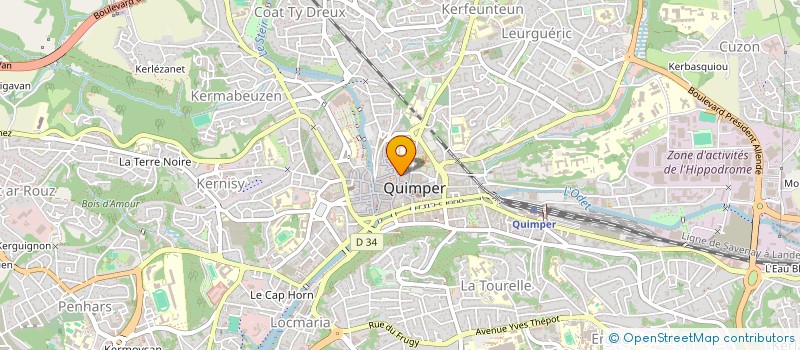 localisation de l'entreprise MONSIEUR CARL SQUIBAN à QUIMPER