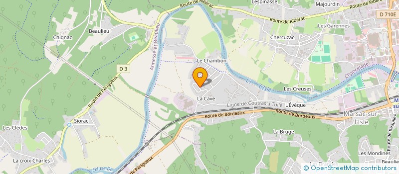 localisation de l'entreprise MONSIEUR CARL TREILLES  MARSAC-SUR-L'ISLE