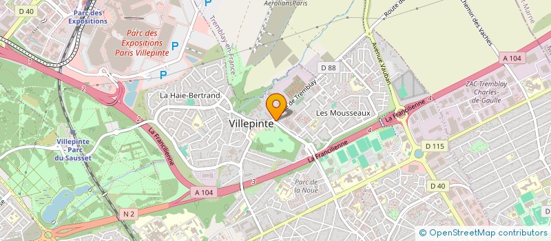 localisation de l'entreprise MONSIEUR CARLILIANO SEBASTIAO PAULO DE CARVALHO à VILLEPINTE