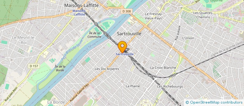 localisation de l'entreprise MONSIEUR CARLO ALVES  SARTROUVILLE