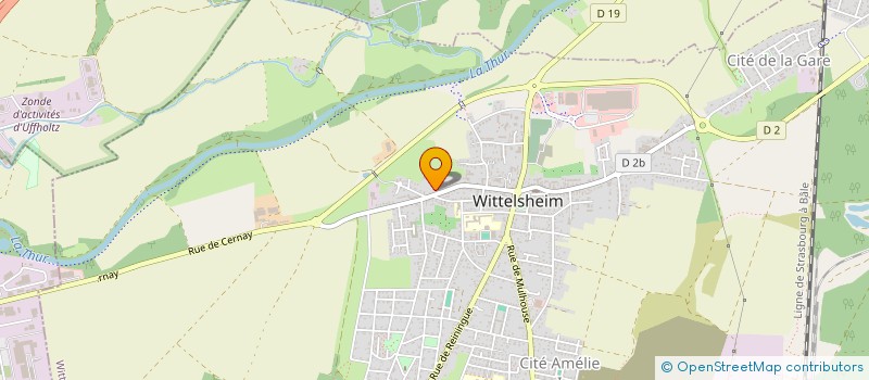 localisation de l'entreprise MONSIEUR CARLO ARGENTIERI  WITTELSHEIM