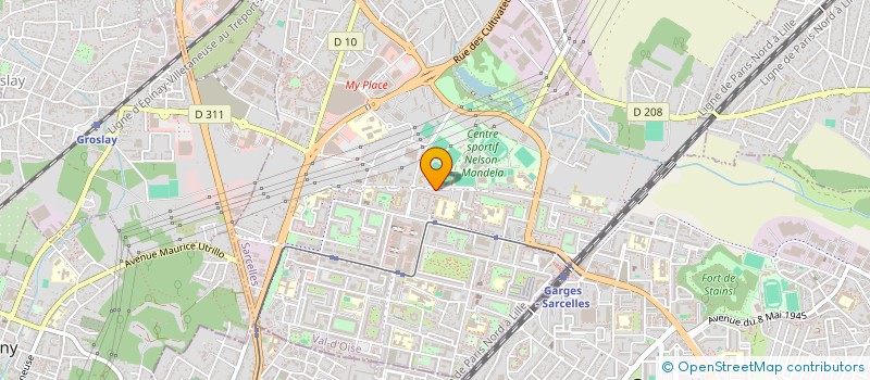 localisation de l'entreprise MONSIEUR CARLO CADET  SARCELLES