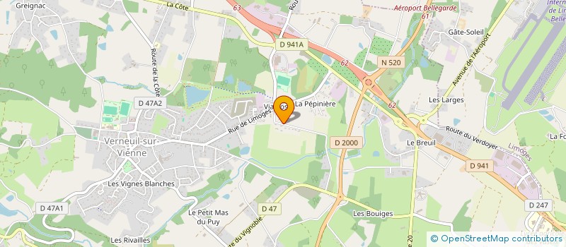 localisation de l'entreprise MONSIEUR CARLO GEMELGO à VERNEUIL-SUR-VIENNE