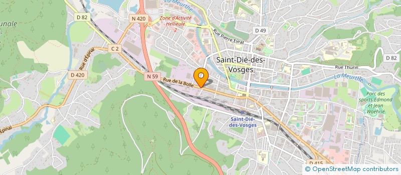 localisation de l'entreprise MONSIEUR CARLO GRECO à SAINT-DIE-DES-VOSGES