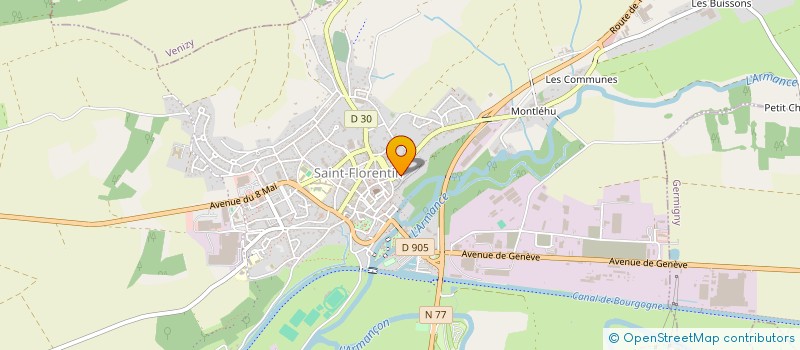 localisation de l'entreprise MONSIEUR CARLO MAIOLINI à SAINT-FLORENTIN