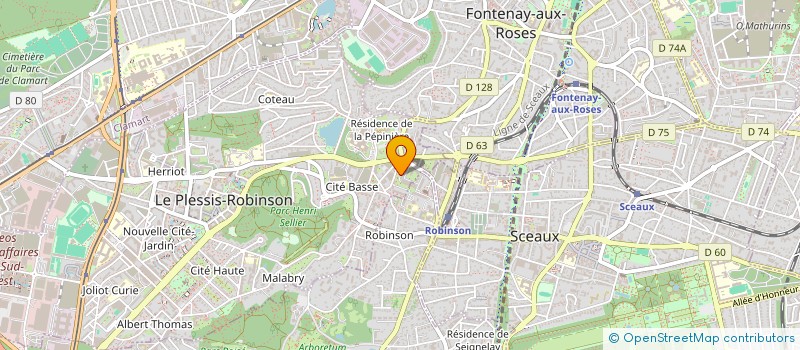 localisation de l'entreprise MONSIEUR CARLO PAOLETTI  LE PLESSIS-ROBINSON