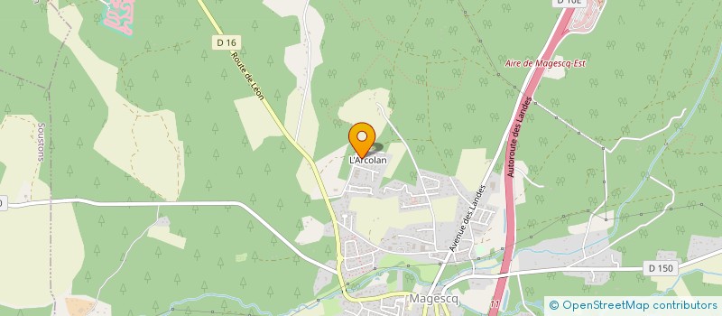 localisation de l'entreprise MONSIEUR CARLOS ANSIAES  MAGESCQ