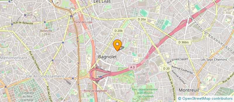 localisation de l'entreprise MONSIEUR CARLOS ARANA CHAVARRY à BAGNOLET