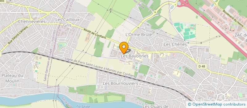 localisation de l'entreprise MONSIEUR CARLOS BARROS DE FARIA  HERBLAY-SUR-SEINE