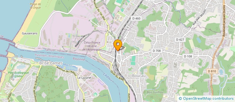 localisation de l'entreprise MONSIEUR CARLOS BARRUL RAMIREZ  BOUCAU