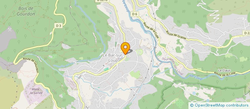 localisation de l'entreprise MONSIEUR CARLOS BATISTA  LE BAR-SUR-LOUP