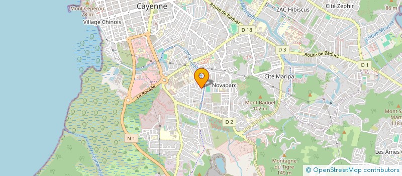 localisation de l'entreprise MONSIEUR CARLOS CALERO IBARRA  CAYENNE