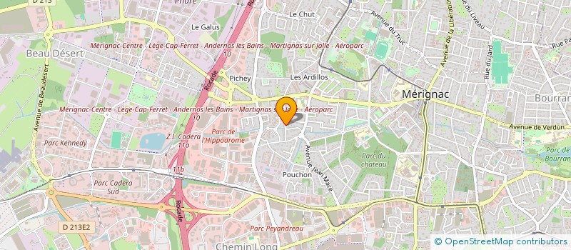 localisation de l'entreprise MONSIEUR CARLOS CALHELHA FERREIRA  MERIGNAC