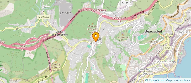 localisation de l'entreprise MONSIEUR CARLOS CARDOSO FERNANDES  LA TURBIE