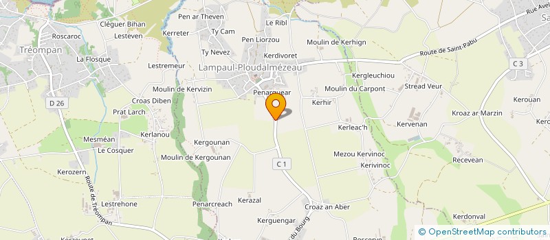 localisation de l'entreprise MONSIEUR CARLOS CARVALHO MARTINS  LAMPAUL-PLOUDALMEZEAU
