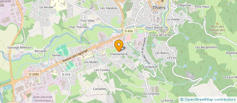 localisation de l'entreprise MONSIEUR CARLOS CASIMIRO FERRO DE ALBUQUERQUE  THIERS