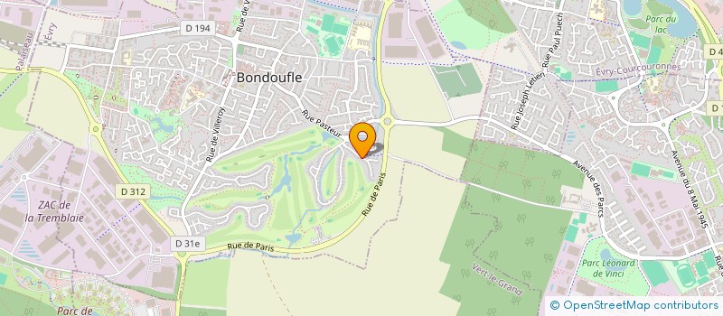 localisation de l'entreprise MONSIEUR CARLOS COSTA  BONDOUFLE