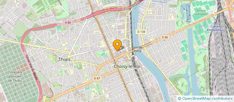 localisation de l'entreprise MONSIEUR CARLOS DA COSTA RODRIGUES  CHOISY-LE-ROI