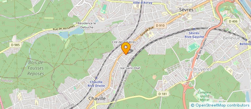 localisation de l'entreprise MONSIEUR CARLOS DA CRUZ SILVA à CHAVILLE