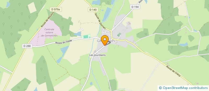 localisation de l'entreprise MONSIEUR CARLOS DA SILVA FERREIRA  GENNETINES