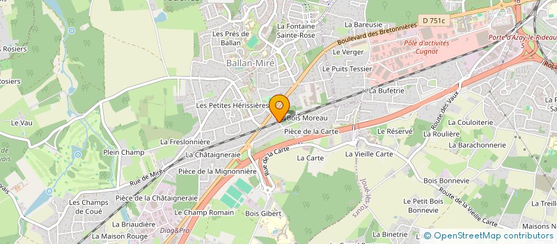 localisation de l'entreprise MONSIEUR CARLOS DE BABO  BALLAN-MIRE