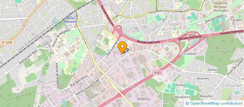 localisation de l'entreprise MONSIEUR CARLOS DOS REIS SOARES  PESSAC