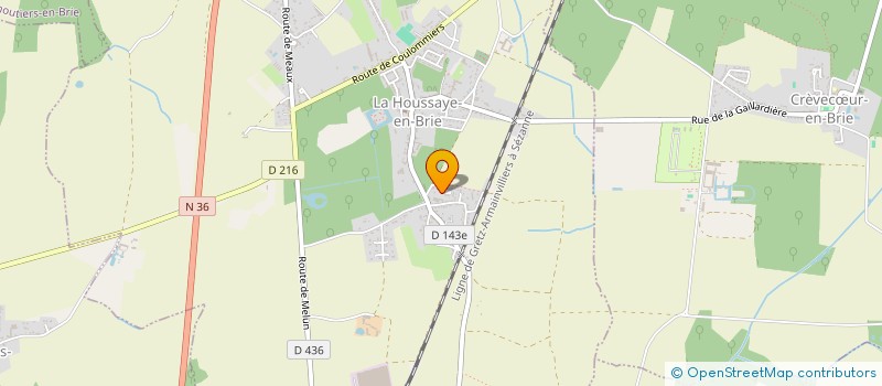 localisation de l'entreprise MONSIEUR CARLOS DOS SANTOS CARNEIRO  LA HOUSSAYE-EN-BRIE