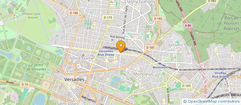 localisation de l'entreprise MONSIEUR CARLOS FERNANDES GOMES  VERSAILLES