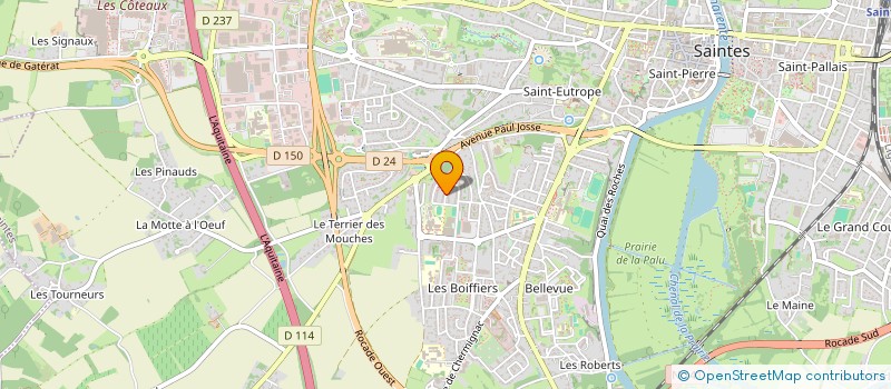 localisation de l'entreprise MONSIEUR CARLOS FERNANDEZ VEGA  SAINTES