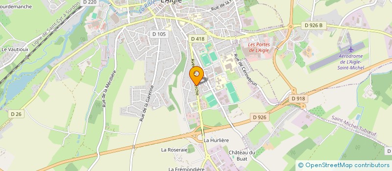 localisation de l'entreprise MONSIEUR CARLOS FERREIRA à L'AIGLE