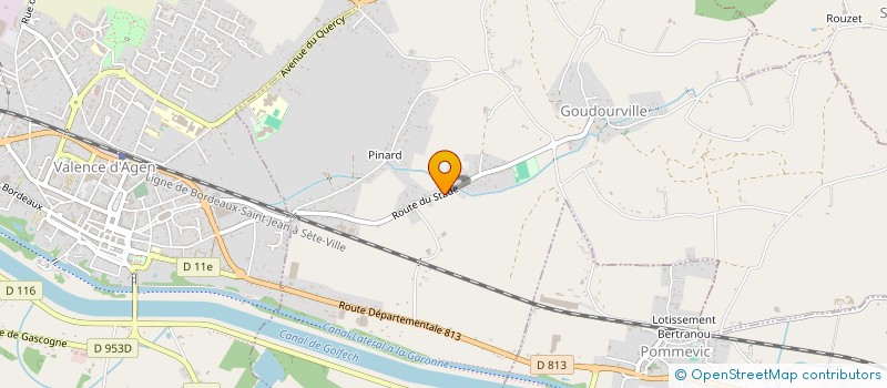 localisation de l'entreprise MONSIEUR CARLOS FERREIRA  GOUDOURVILLE